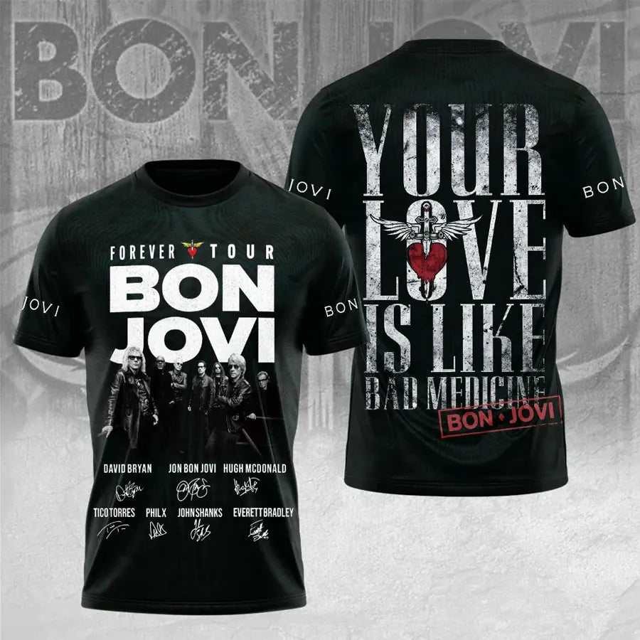 Bon Jovi Fan Retro T-Shirt