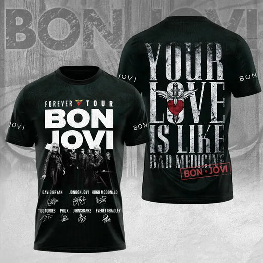 Bon Jovi Fan Retro T-Shirt