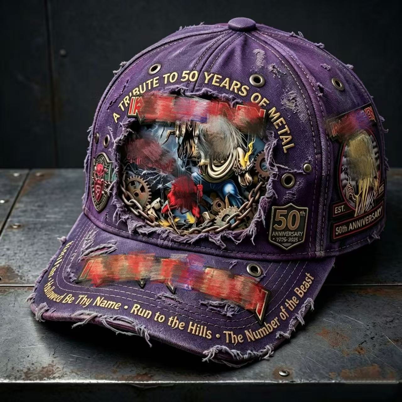 Unisex England Heavy Metal Band 2026 Tour Print Baseball Cap