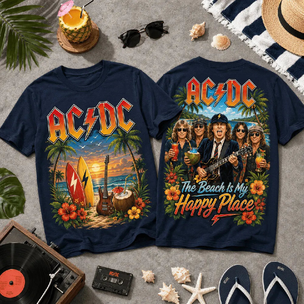 AC/DC Rock Band Fan Retro T-Shirt