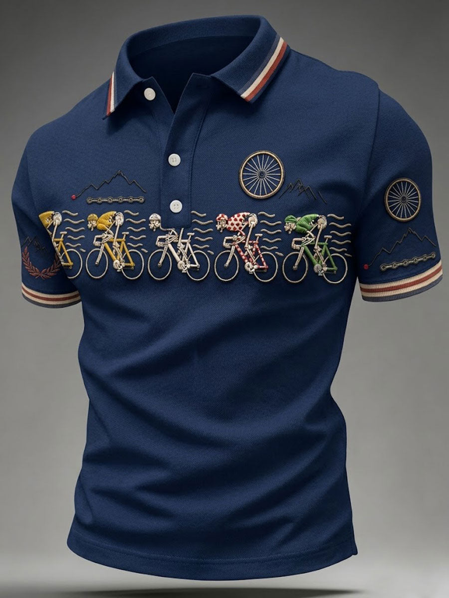 Men's Skeleton Bicycle Shirt