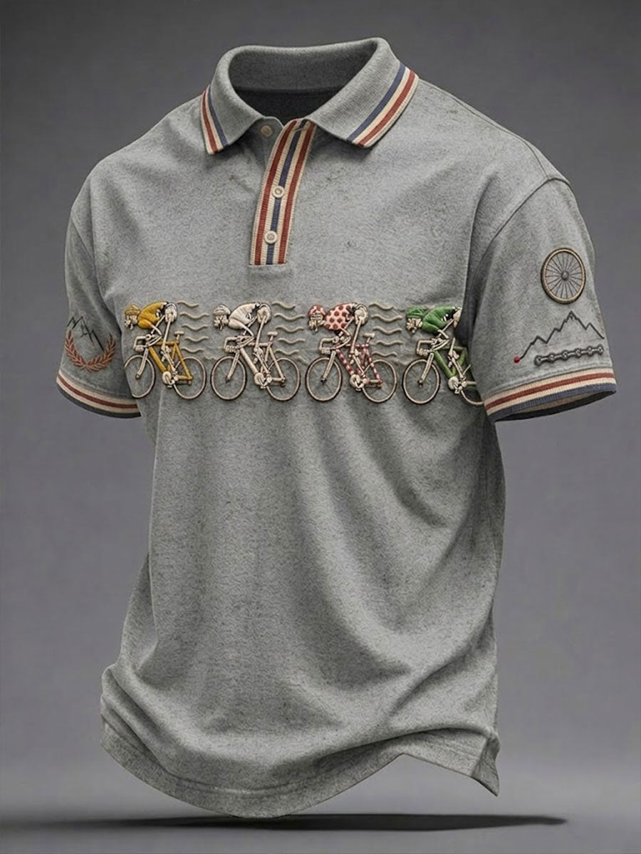 Men's Skeleton Bicycle Shirt