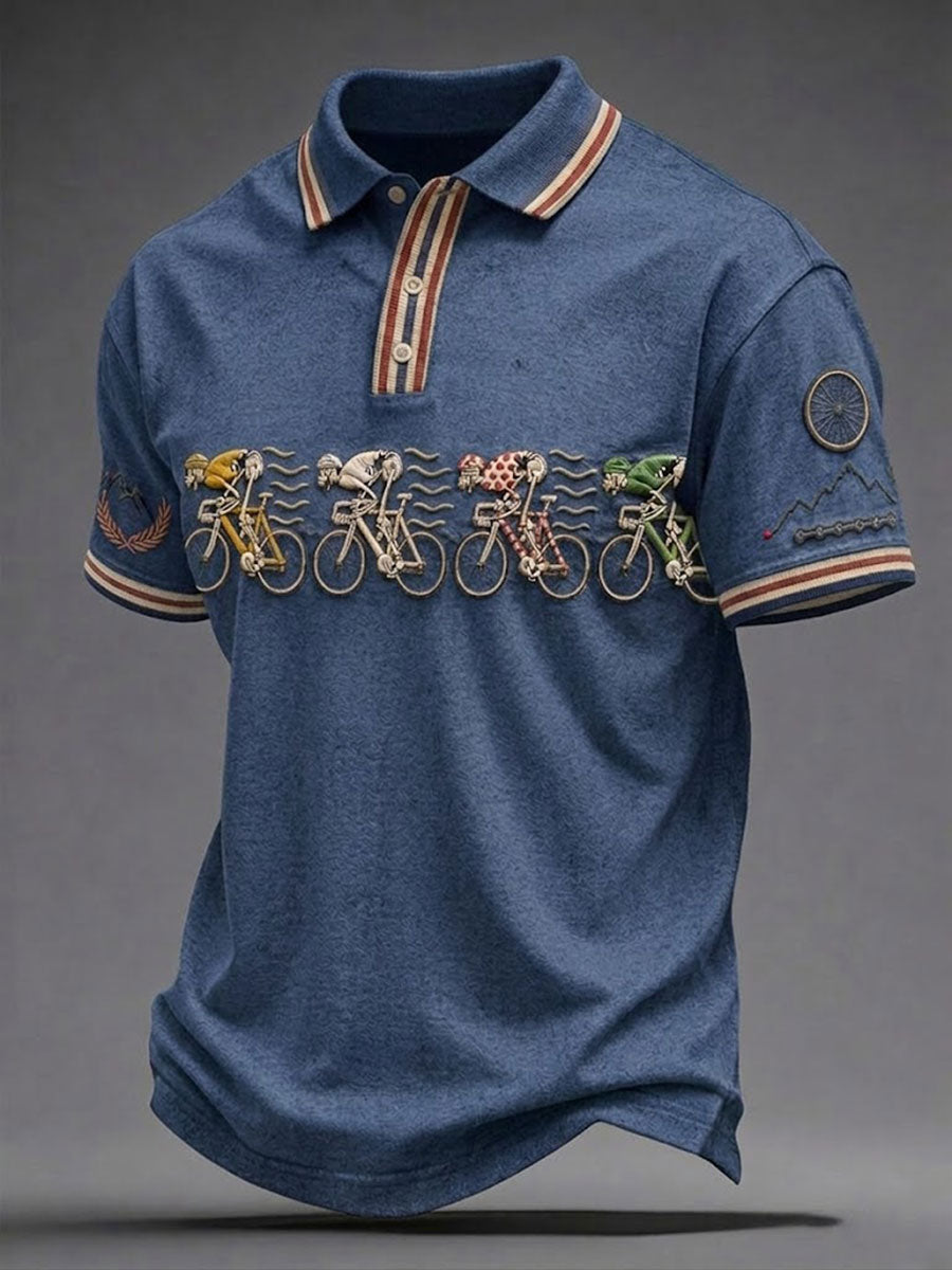 Men's Skeleton Bicycle Shirt